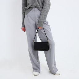 Сумка на клапане, цвет черный 24*13*8 см - Nazamok фото 3