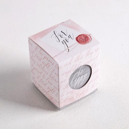 Цена за 5 шт. Коробка бонбоньерка, упаковка подарочная, «For you», 6×7×6 см