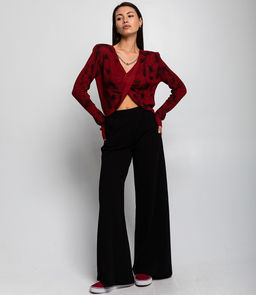 Джемпер #КТ1143, бордовый - Dommod фото 4