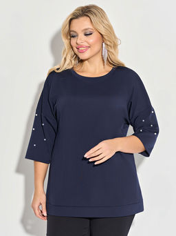 Джемпер 0027-40 чернильный - Dora фото 7