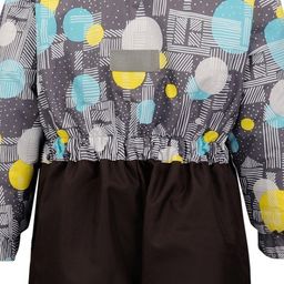 Зимний комбинезон для детей с лямками, MATTY 2210 Серый-жёлтый - Caimano фото 14