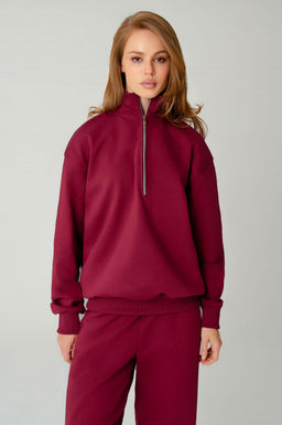 Арт. 2-542/1  Костюм женский с брюками 44-50 (4 шт) Цвет:бордовый