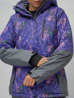 Горнолыжный костюм женский фиолетового цвета 02216F - Chunmai фото 13