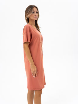 Туника хлопок 100%,терракотовая