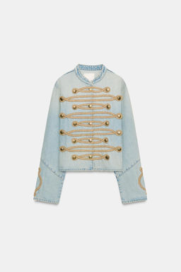 CHAQUETA DENIM TRF BOTONES / Azul claro - Zara фото 5