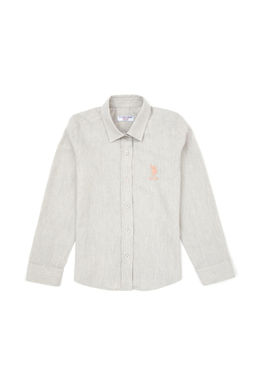 K_z _ocuk Krem Melanj Uzun Kollu Basic G_mlek Sepette S_rpriz _ndirim - U.s. polo assn фото 2