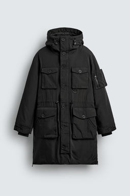 WATER-REPELLENT PADDED TECHNICAL PARKA