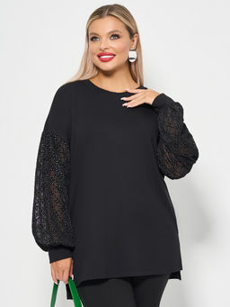 Джемпер 0269-1с_У чёрный сапфир