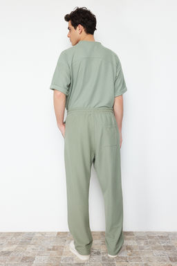 Mint Oversize/Genis Kesim Dokulu Genis Paca Etiketli Bol Esofman Alt? TMNSS24EA00005
