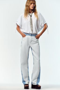 COTTON T-SHIRT WITH TIES