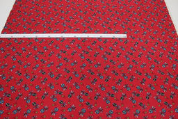 Штапель Ямина цв.красный, ш.1.45м, вискоза-100%, 100гр/м.кв - Купава фото 3