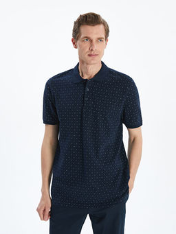 Polo Yaka K?sa Kollu Desenli Pike Erkek Ti??rt