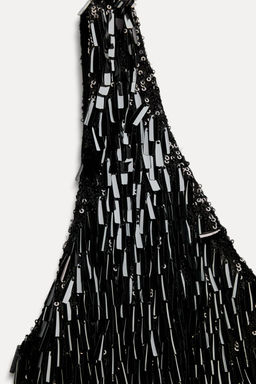 ZW COLLECTION SEQUIN STRAP TOP - Zara фото 9