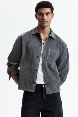Camisa boxy de pana Relaxed Fit - H&m фото 3