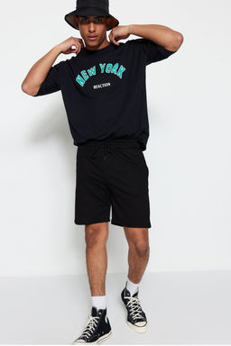 2li Paket Siyah Regular/Normal Kesim Sort & Bermuda TMNSS21SR0095