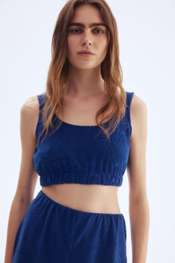 Crop top en tejido rizado - H&m фото 2