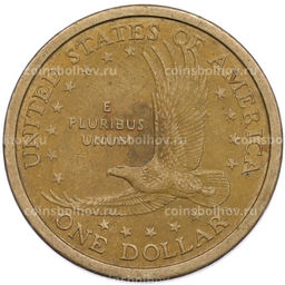 Монета 1 доллар 2000 года P США Сакагавея Парящий орел