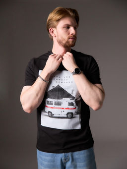 Футболка KAFTAN «Помощь», размер 52, чёрная