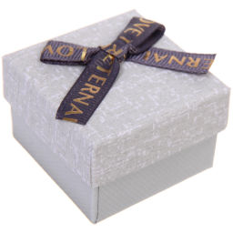 Цена за 12 шт. Коробка подарочная "Настроение" 5*5*3,5 см, Пепельный