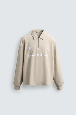 CABLE KNIT TEXTURED POLO SHIRT - Zara фото 7