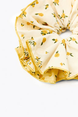 CONTRAST FLORAL MAXI SCRUNCHIE - Zara фото 5