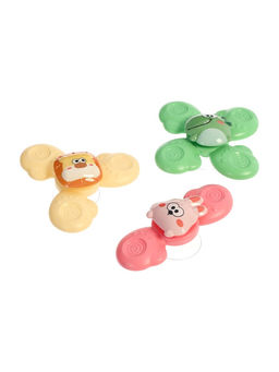 Игрушки для ванной, спиннеры на присосках, 3 шт. в наборе, зверушки