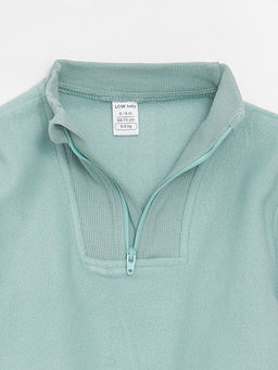 Bisiklet Yaka Uzun Kollu Bask?l? Erkek Bebek Sweatshirt ve Pantolon 2li Tak?m - Waikiki фото 3