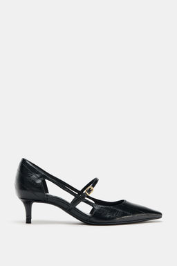 HEELED SHOES WITH EMBOSSED DETAIL AND SIDE VENTS - Zara фото 3