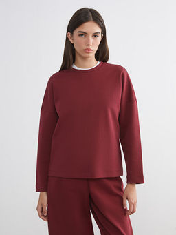 Bisiklet Yaka Kad?n Sweatshirt