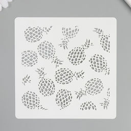 Трафарет пластик «Ананасы», 15×15 см