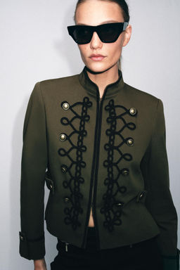 BLAZER HOMBRERAS ALAMARES / Khaki - Zara фото 10