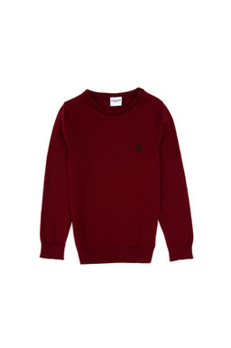 Erkek _ocuk Bordo Basic Kazak