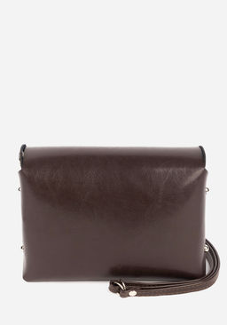 Сумка кроссбоди коричневая 1671 - L-craft фото 2