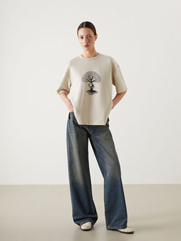 Baggy Fit Kad?n Jean Pantolon