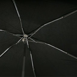 Зонт-мини механический Моно ткань эпонж (полиэстер), 6 лучей, д/купола 88см h50см, 5 сложений, 17см в сложенном виде, механизм против ветра, ручка с покрытием soft-touch, цвет черный, 184гр (Китай) - Домашняя Мода фото 6
