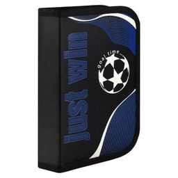 Пенал школьный, арт.58350/ 24 ФУТБОЛЬНЫЙ МЯЧ (без наполнения, 13.3x20x3.5 cм, полиэстер, молния, выс