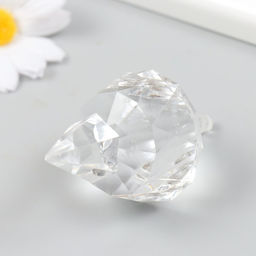 Декор для творчества пластик «Фигурная сосулька, кристалл», прозрачный, 4.3×4.3×8.3 см