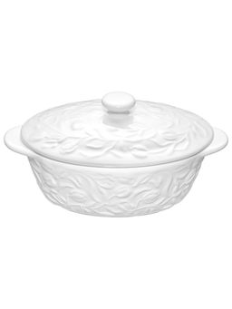 Жюльенница-кокотница 250 мл 16*10*8 см Тюльпаны с крышкой, фарфор - Elan gallery фото 3