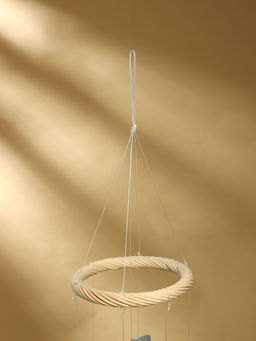 Музыка ветра «Гравитация», 14×14×90 см, дерево, ракушка