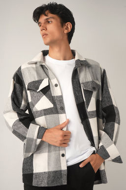 Мужская теплая рубашка в клетку Happy Fox  фото 29