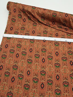 Штапель Премиум Бессараб цв.оранжевый терракот, ш.1.5м, вискоза-100%, 125гр/м.кв - Купава фото 17