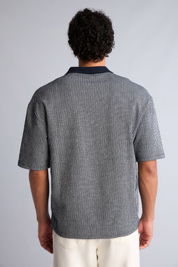 Pamuklu Dokulu Boxy Fit Polo Ti__rt - Defacto фото 5
