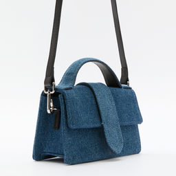 Женская сумка с ручками из денима TENDANCE Артикул 4248266, синий  фото 2