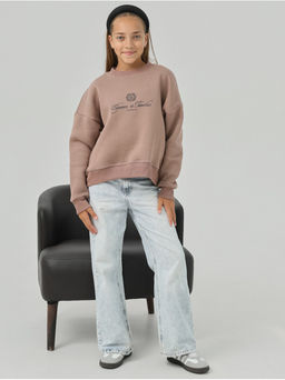 Свитшот Начес Элегант Какао Девочка - София фото 9