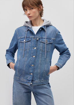 Karla 90lar Indigo Mavisi Jean Ceket
