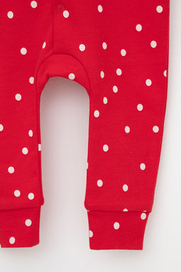 К 6486/насыщенно-красный,горошек комбинезон яс - Crockid фото 5