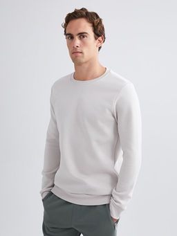 Bisiklet Yaka Erkek Sweatshirt