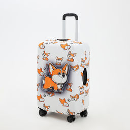 Чехол для чемодана 28, цвет белый