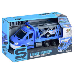 Машина "Дорожная служба" 1:16 (свет, звук) в коробке (цвет синий)