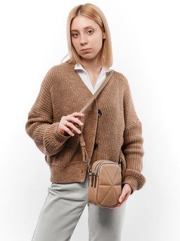 LACCOMA сумка Тиффанни-Ф826-капучино эко кожа хлопок